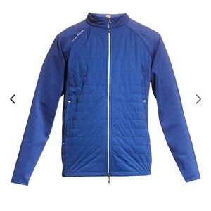 Peter Millar Hyperlight Merge Hybrid Raglan Full-Zip Jacket - Blue M